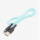Кабель USB-Lightning, 1.0м, для зарядки , голубой, (D18L) DENMEN 2.4A, для зарядки, нейлон, магнитный
