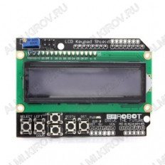 Дисплей LCD Keypad Shield, плата для плат Arduino, состоящая из символьного дисплея 1602 и 6 кноп. No name