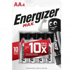 Элемент питания LR6/AA/316 MAX ENERGIZER 1.5В;щелочные;блистер 4/32 (цена за 1 эл. питания)