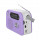 Радиоприемник RPR-045 LAVENDER RITMIX УКВ(FM) 87.5-108МГц; СВ(MW) 522-1620МГц; КВ(SW) 9,5-18МГц ; Bluetooth; USB, microSD; питание от аккумулятора 18650(в комплекте). Зарядка через шнур USB