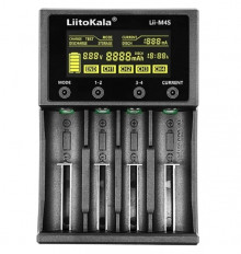 Зарядное устройство Lii-M4S (с функцией разряда) LiitoKala 1.2 V для аккумуляторов АА/ААА/SC/C, 3.7 V для аккумуляторов 26650/22650/18650/17650/16340/14500/10500 питание через шнур Type-C