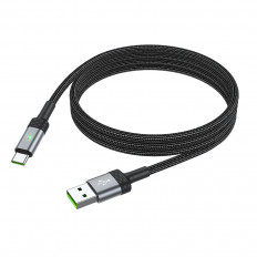 Кабель USB-Type-C, 1.2м, для зарядки и передачи данных, чёрный, (BU30)