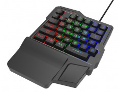 Клавиатура RKB-209BL Gaming RITMIX игровая; проводная, USB; длина кабеля 1.5 м; 220*170*30мм; 35 клавиш