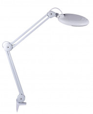 Лупа настольная (5x) d=125mm с LED-подсветкой, с крышкой ZD-140A S-LINE Увеличение: 5х; Диаметр линзы: 125mm; LED-подсветка (220V); на струбцине