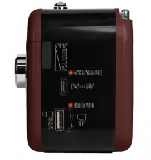 Радиоприемник RPR-033 CHOCOLATE RITMIX УКВ 88,0-108.0МГц; Bluetooth; USB, AUX; Питание от аккумулятора 18650(в комплекте. Зарядка через шнур USB