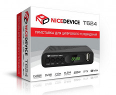 Ресивер эфирный NICEDEVICE T624 AC3 (Wi-Fi,IPTV опция)