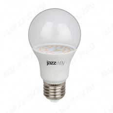 Лампа светодиодная (L543) фито PPG A60 Agro 9w Clear E27 IP20 JAZZway