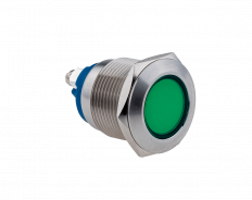 Сигнальная лампа 19мм, зеленая, 220V AC, IP67, MT67-LED220G MEYERTEC