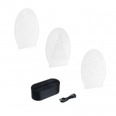 Фигура световая "Ёлочка" Мульти светодиодная; 18,5х14 см, 1 LED, USB