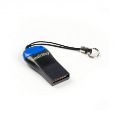 Card Reader SBR-711-B Bluе SMART BUY USB2.0; поддержка microSD,microSDHC, microSDXC