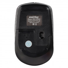 Мышь беспроводная ONE SBM-202AG-K черная Smartbuy беспроводная; 1200dpi; 3 кнопоки + колесо-кнопка; питание AA*1 шт.