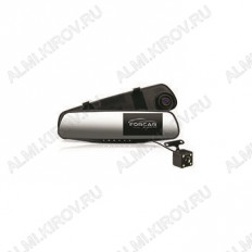 Видеорегистратор MR-F432 Full HD зеркало с 2-ой проводной камерой FORCAR 1920*1080(640*480); 120°; ; ; 4.3"; 4-32Gb-microSD; Li-ion аккумулятор;