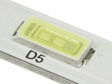 Модуль подсветки LED TV 366мм 24 LED; V290B1-LE1-TLEM5 алюминий; 6V; шаг 10mm; 29"; 2pin; 1/1TV; для LG 29LN450U, 29LN457U