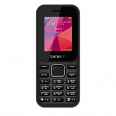 Мобильный телефон Texet TM-122 черный TEXET 1.77", 600mAh, без камеры