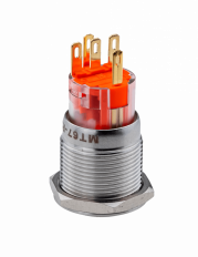 Кнопка с подсветкой зеленая, с фиксацией, 220V AC, IP67, MT67-F220G11 MEYERTEC