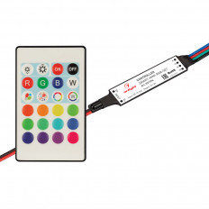 Контроллер для RGB модулей/лент SMART-MINI-RGB-SET (031594) ARLIGHT IR; 12/24V; 4.5A (1.5A на канал);