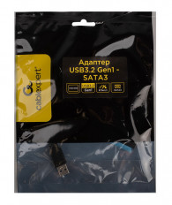 Переходник USB 3.0 TO SATA SSD & HDD для жестких дисков 2.5"/3.5" (A-USB3-SATA3-3.5) CABLEXPERT USB3.0; SATA 7+15 pin; блок питания в комплекте