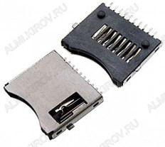 Разъем MicroSD SMD 10pin switch M (600) Для карт памяти MicroSD