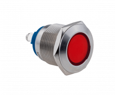 Сигнальная лампа 19мм, красная, 24V AC/DC, IP67, MT67-LED24R MEYERTEC