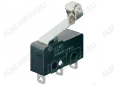 Переключатель RWA-204 (SM5-05N-115) ON-(ON) пластина с роликом 3.0A/250V; 3 pin