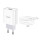 Сетевое зарядное устройство с выходом USB, 2.1А, белый, C81A, с кабелем USB-microUSB;