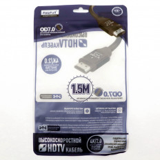 Шнур HDMI шт/HDMI шт 5.0м (ver 2.0) UHD 4K/60Hz (FDM14 5.0M)