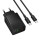 Сетевое зарядное устройство с вых.USB,Type-C,3.0A,черный BAS74A Source PD20W +QC3.0,с каб.Type-C