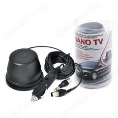 Антенна автомобильная NANO TV активная ТРИАДА МВ+ДМВ+DVB-T город; 24dB; до 30км; наружная на магните; разъем TV-штекер