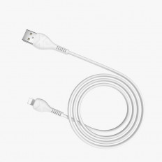 Кабель USB-Lightning, 1.0м, для зарядки и передачи данных, белый, (X37) HOCO 2.4A, ПВХ (PVC), ...