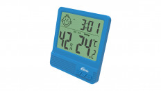 Метеостанция CAT-052 blue RITMIX Измерение внутренней температуры и влажности, часы; питание 1хLR03(нет в комплекте)