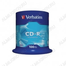 CD-R диск 700Mb 80min 52xspeed 100шт VERBATIM