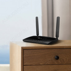 Wi-Fi Маршрутизатор TL-MR6400 Ver:5.0 с 4G-модемом TP-LINK Слот для Micro SIM, встроенный 3G/4G-модем, 2 съемные 4G-антенны, 2 встроенные антенны Wi-Fi (5дБ), 4 разъема RJ-45, точка доступа WiFi, 300 Мбит/с, ч