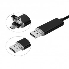 Эндоскоп OT-SME12 с microUSB камерой (Длина зонда 10м) ОРБИТА для ОС Андроид и PC.; разрешение видео/фото 1280х720; увеличение; угол обзора камеры 70гр.; LED подсветка