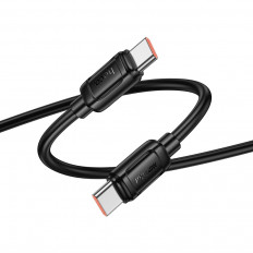 Кабель Type-C-Type-C, 1.0м, X115 Surpass черный, для зарядки и передачи данных, 240W