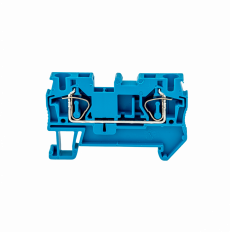 Клемма пружинная проходная, 4 мм2, синяя MTS-4BL MEYERTEC