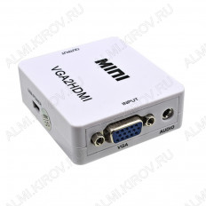 Видеоконвертер VGA+AUDIO TO HDMI (5-982) (VGA2HDMI/VGA2HDTV) PREMIER Вход VGA + аудио L/R 3.5мм; выход HDMI; разрешение 1080p; питание 5VDC