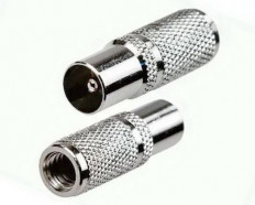 Разъем антенный штекер на кабель RG6 накрутка (348)