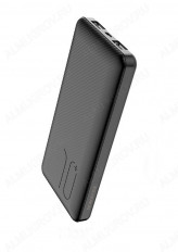 Аккумулятор внешний 10000mAh BT28 Beneficial черный BOROFONE выход: 2*USB; 2.0A