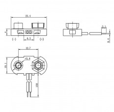 Разъем для кроны BS-E Black HC 150mm