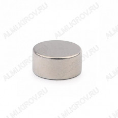 Неодимовый магнит диск 10х5 мм Сила сцепления 2.7кг; вес 2.95гр;