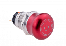 Кнопка грибовидная, возврат поворотом, 1NO+1NC, IP67, MT67-M11 MEYERTEC
