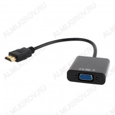 Видеоконвертер HDMI TO VGA+AUDIO L/R (A-HDMI-VGA-03) CABLEXPERT Вход HDMI; выход VGA,аудио 3.5шт