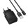 Сетевое зарядное устройство с выходом USB, 2.1А, черный, BAS71A Source, , с кабелем USB-Lightning;