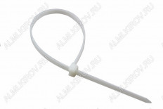 Стяжка кабельная 100*2,5 мм белая (100шт) REXANT