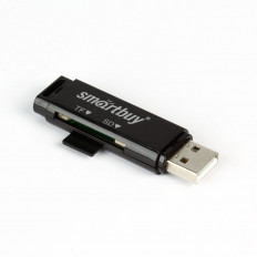 Card Reader SBR-715-K черный Smartbuy USB2.0; поддержка SD, microSD,microSDHC, microSDXC