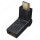 Переходник HDMI штекер/HDMI гнездо поворотный 90/180° (AC-062A/OT-AVW28) (21972)