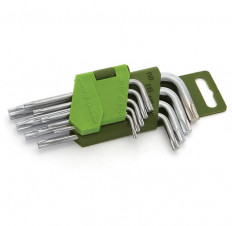 Набор ключей Torx (9 предметов) (563090) Дело техники в наборе: T10/ T15/ T20/ T25/ T27/ T30/ T40/ T45/ T50; пластиковый держатель
