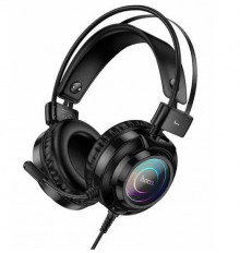 Наушники W110 Resourse , игровые, с динамической подсветкой, проводные с микрофоном, полноразмерные,