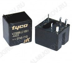 Реле V23086-C1001-A403(1393280-6) Тип 20.1 12VDC 1C(SPDT) 30A Tyco 12.9*12*9.9mm; авто