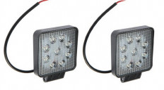 Комплект LED фар 27W (G8053) (в комплекте 2шт) направленный свет